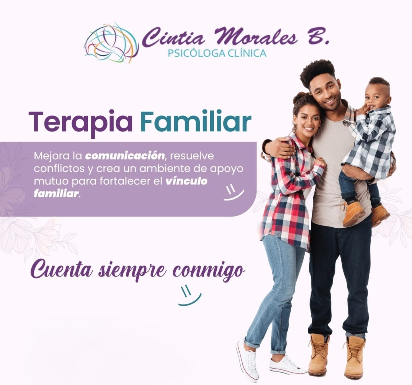 Presentación visual del servicio de terapia familiar